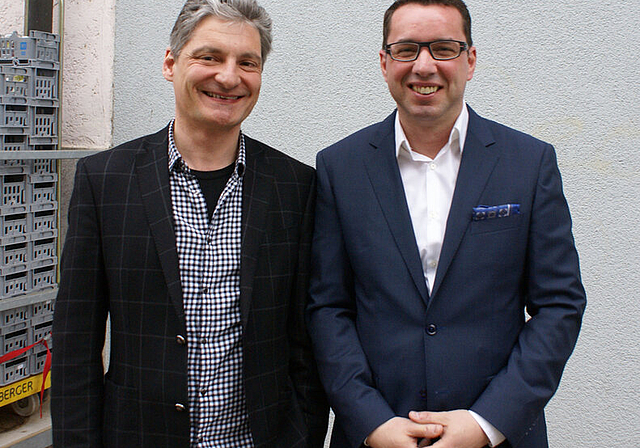 Mit Alexander Imhof (866) und Patrik Stähli (566) ziehen ein bisheriger und ein neuer CVP-Mann in den Stadtrat. Foto: Jürg Jeanloz