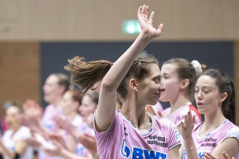 Nach 13 Saisons: Madlaina Matter verabschiedet sich vielleicht schon am Samstag endgültig vom Publikum im Löhrenacker. Foto: KEYSTONE / GEORGIOS KEFALAS