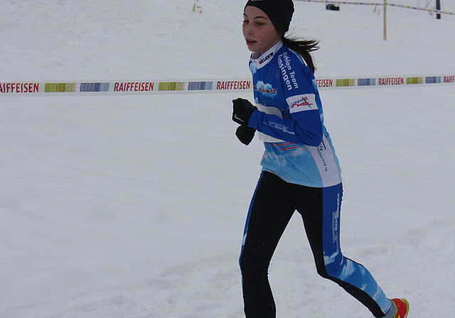 Kälteresistent: Eine Läuferin des erfolgreichsten Tri-Teams aus Oensingen.  Foto: zvg.