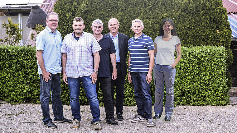 Still gewählt: Peter Haberthür, Andreas Schäfer, Thomas Weiland, Hanspeter Vögtli und Georg Schwabegger,