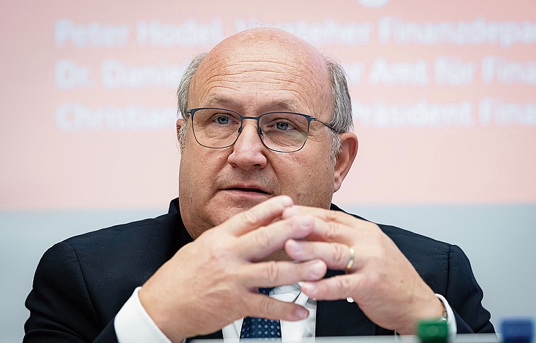 Steuerwettbewerb: Regierungsrat Peter Hodel (FDP) zeigte auf, wie der Kanton seine steuerliche Attraktivität verbessern will. Foto: Bruno Kissling