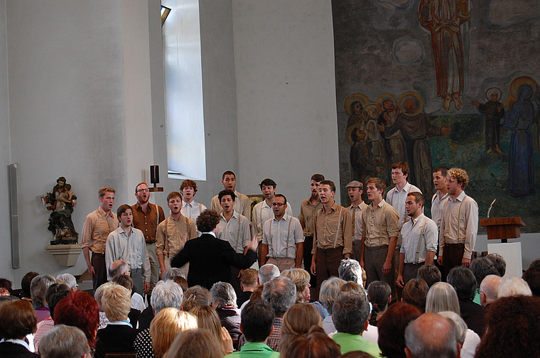 Highlight in Aesch: Die Männerstimmen Basel – an den World Choir Games 2012 in Cincinnati als bester Männerchor der Welt ausgezeichnet.
