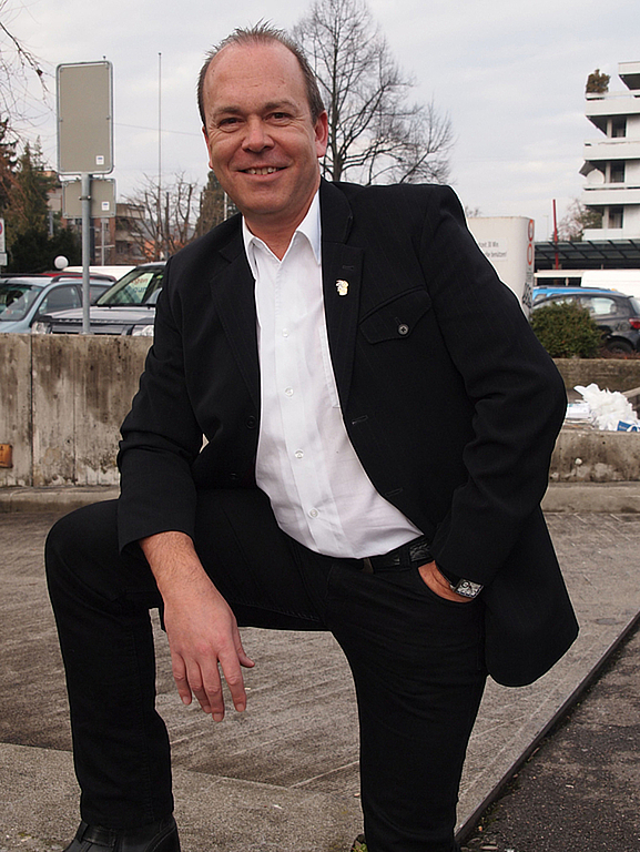 «Ich möchte ein Fest, das es so noch nicht gegeben hat»: Roland Fischer will als OK-Präsident des Reinacher Stadtfests 2015 eine Marke setzen. Foto: Tobias Gfeller