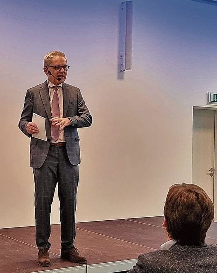 Hielt die Ansprache: Gemeindepräsident