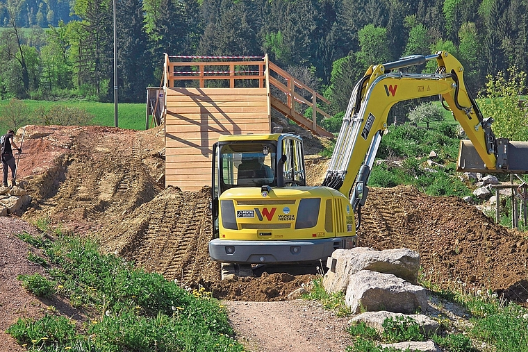 Für Adrenalinwütige: Die neue Schanze auf dem Trailcenter wird an den Trail Days feierlich eröffnet. Foto: zvg