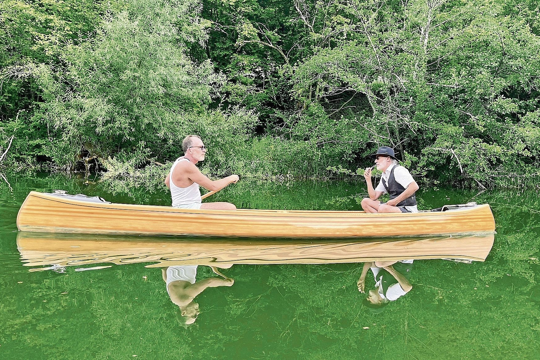 Expedition auf dem Moossee: Jonas Lenz kommt sich vor wie auf einem Seitenarm des Amazonas. Foto: ROMANA VON TANA Expedition auf dem Moossee: Jonas Lenz kommt sich vor wie auf einem Seitenarm des Amazonas. Foto: ROMANA VON TANA