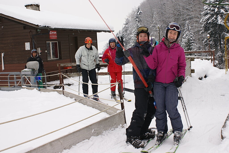 Bitte selber anbügeln: Talstation Skilift Hohe Winde. Foto: Jürg Jeanloz
