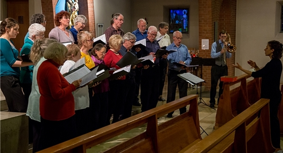 «Wade in the Water»: Ein Gospel mit Posaunenbegleitung. Fotos: Martin Staub
