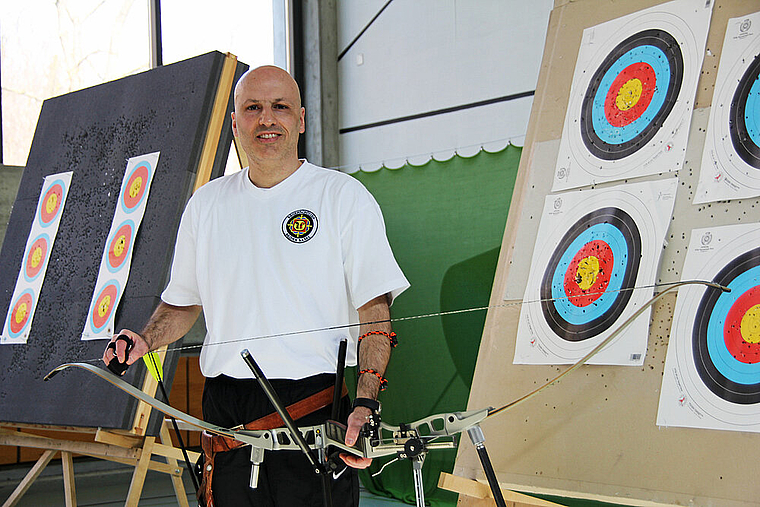 Serienmeister: Claudio Dioguardi in der Trainingshalle. Foto: Guidi Herklotz