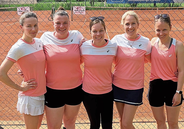 Damen 1 Aktive 1. Liga (v. l.): Veronica Haber, Julia Stegmüller, Jolanda Marti, Isabelle Fasciglione und Denise Dietler. Foto: zvg
