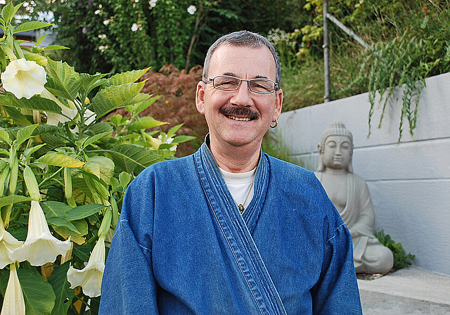 Freiheitsdrang und Japansehnsucht: Zenpriester Jörg Shosan Kogetsu Bader. Foto: Thomas Brunnweiler