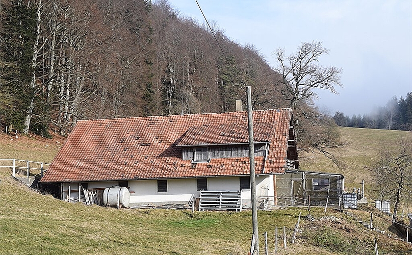 Ohne Strom und fliessendes Wasser: Die Besenbeiz auf der Remelweid. Foto: Bea Asper