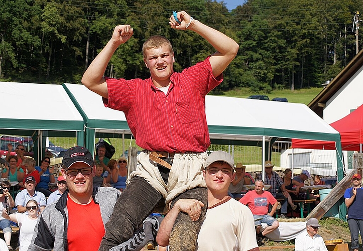 Der Sieger: Christian Bucher, Finstersee ZG, darf jubeln. Foto: zvg
