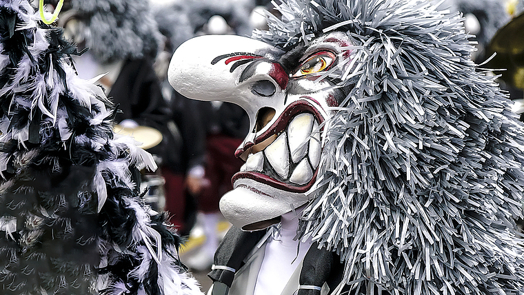 Graffitti Spukker an der Schulfasnacht in Reinach. Foto: Edmondo Savoldelli.