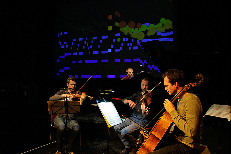Die YBand: Etienne Abelin, Michael Wendeberg, David Schnee und Andreas Fleck (v. l.). Foto: Martin Staub