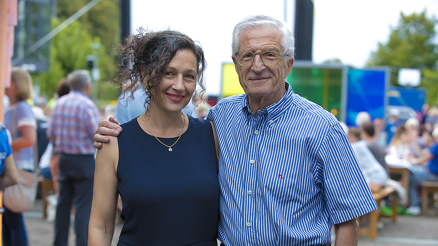 Bereicherten Eröffnungsabend: Regisseur Rolf Lyssy und Schauspielerin Delia Mayer sprachen über «Die letzte Pointe».
