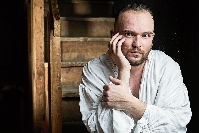 «Freue mich jedes Mal, wenn ich zurückkehren darf»: Nils Wanderer ist im Kloster Dornach «Artist in Residence».Foto: ZVG
