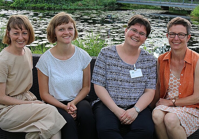 Neue Aufgabenverteilung: (v.l.) Sabina Lutz, Fachstellenverantwortliche Kanton Solothurn; Bettina Schönenberger, Sozial- beratung; Iris Vogt, Fachstellenleiterin Pro Senectute Dorneck-Thierstein; Marianne Altermatt, Organisation Fahrdienst. Fotos: G