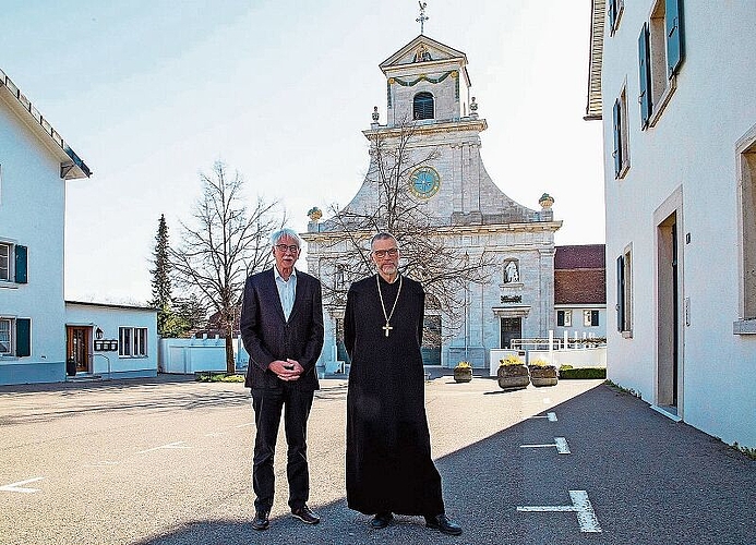 50 Jahre Selbstständigkeit: Seit dem Spätmittelalter ist Mariastein Wallfahrtsort. Im Jahr 1971 erhielten die Mariasteiner Mönche vom Kanton Solothurn ihr Kloster zurück.
