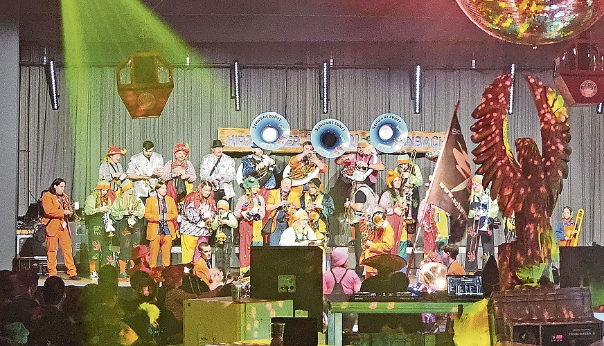 Der Abend bot Guggensound vom Feinsten: Die Liesberger Schwanezunft eröffnete den Hilari 2026. Der Abend bot Guggensound vom Feinsten: Die Liesberger Schwanezunft eröffnete den Hilari 2026.