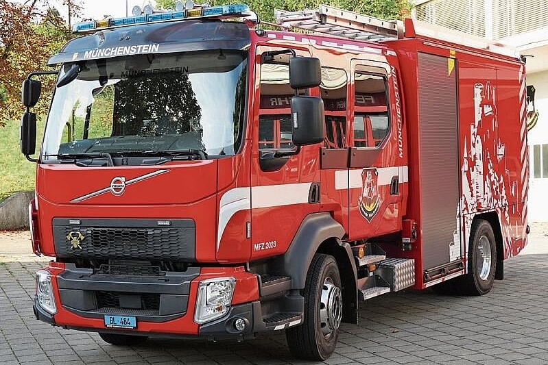 Wird an der Hauptübung präsentiert: Das neue Modulfahrzeug der Ortsfeuerwehr Münchenstein.