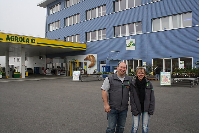 Freuen sich auf das Jubiläumswochenende vom 29. 11. bis 2. 12: Markus Blanco und Sandra Baldauf von der Landi Aesch. Foto: SFE