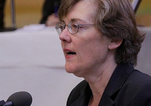 Ins Gewissen geredet: Kantonsrätin Susanne Koch setzt sich im Parlament für die Berufsberatung Schwarzbubenland ein.Foto:gini minonzio