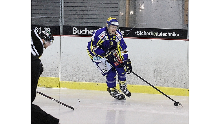 Ausfälle: Ohne Laubacher und Stefan Keller im Paradeblock kam auch Patrick Willemin nicht wie gewünscht auf Touren. Foto: eh-press