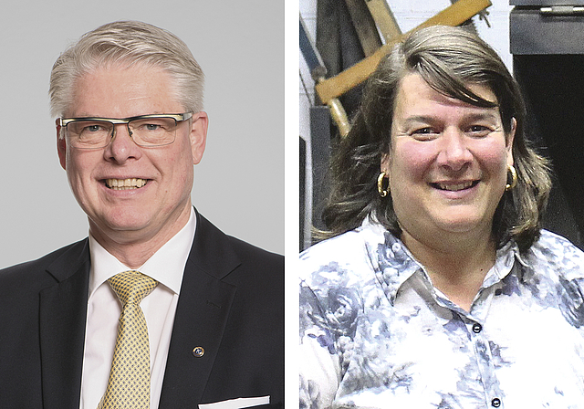 Unüberbrückbare Differenzen: Die Wege von Beisitzer Bruno Schnellmann und Präsidentin Manuela Brodmann trennen sich.