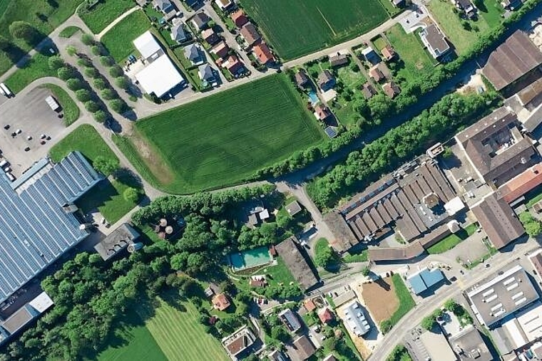 Das Isola Areal: Die Breitenbacher Stimmbevölkerung hat an der Urne dem Räumlichen Teilleitbild zugestimmt. Foto: Archiv