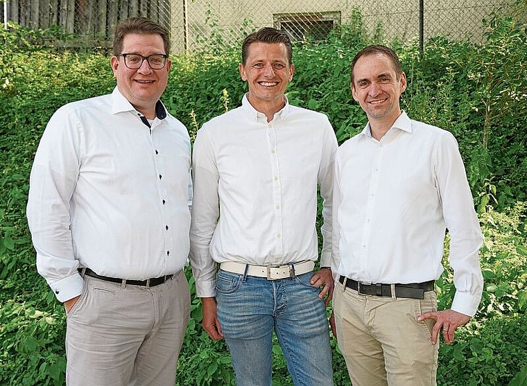 Neues Leitungstrio: Stephan Hohl, Roland Schmid und Claudio Grolimund organisieren das kommende Pfeffinger Forum. Foto: Tobias Gfeller