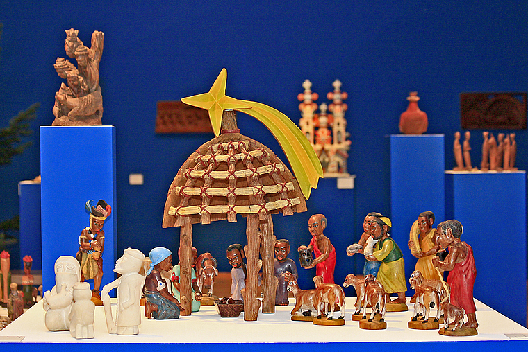 Adventszeit: In den stimmungsvollen Räumen des Forums Würth werden Krippen unterschiedlicher Ethnien aus der ganzen Welt gezeigt. Foto: Edmondo Savoldelli