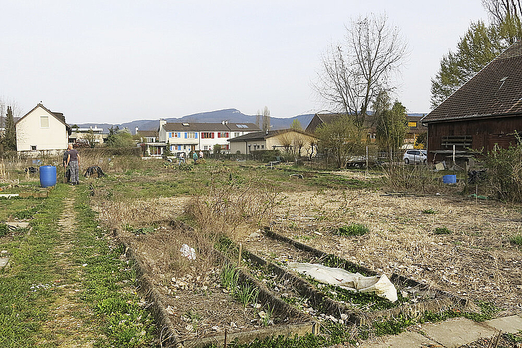 Mit Wehmut abgeräumt und zum Bau bereit: Auf dem Gartenareal Bodmen werden rund