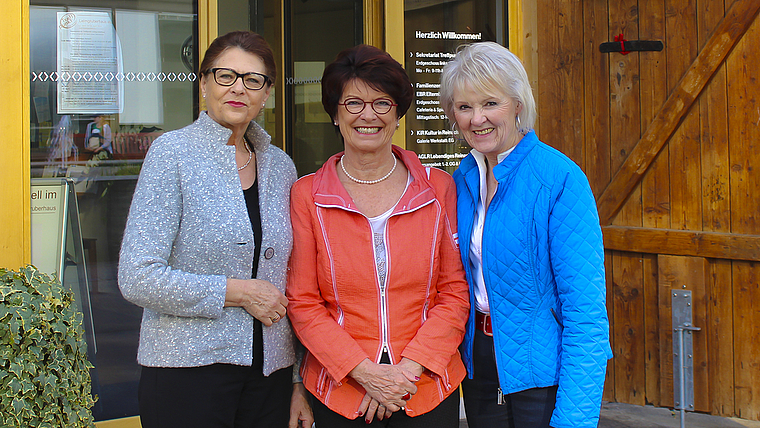 Dreigestirn (v. l.): Annie Kofmel, Renate Linhart und Anette Schneiter stehen neu an der Vereinsspitze. Foto: Caspar Reimer