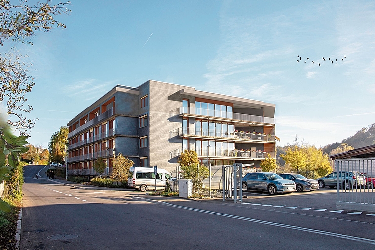 Ausbau: Der Westtrakt der Stiftung Hofmatt wird um eine Etage erhöht. Foto: zvg/Visualisierung