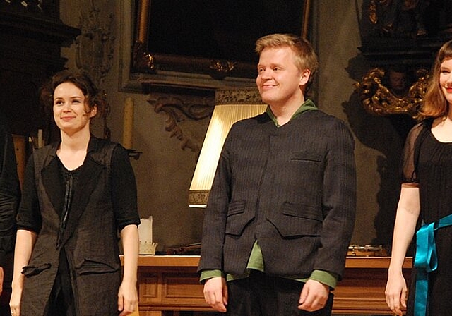 quartet-lab: (v.l.) Die Solisten Wispelwey, Kopatchinskaja, Kuusisto und Maijala.Foto: Melanie Brêchet Fischlin