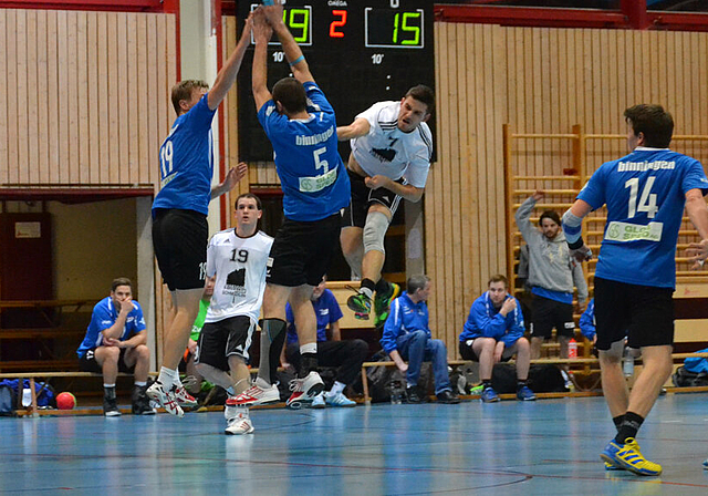 Regio-Cup-Final erreicht: Athletischer Torwurf von Thomas Schmidlin.  Foto: zvg Swenja Jeker