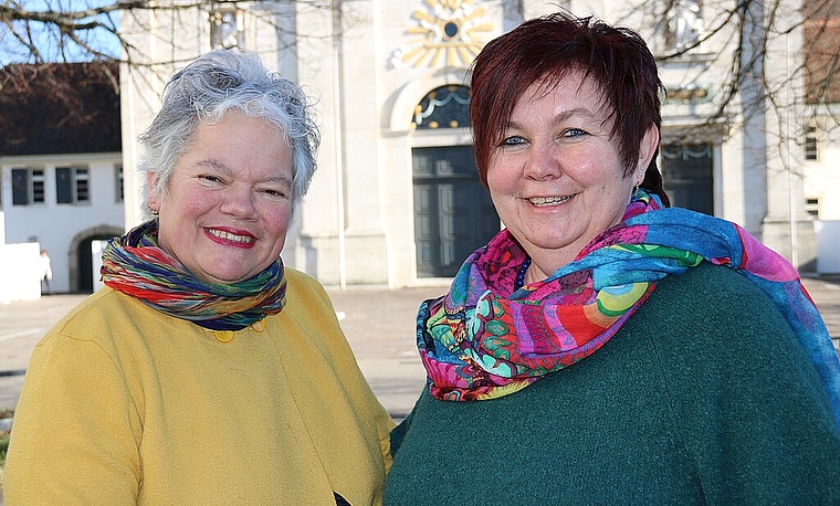 <em>Miteinander und füreinander: </em>Ida Schaffter-Signer, Metzerlen (l.), und Sieglinde Jäggi-Erzer, Seewen, kandidieren als Co-Präsidentinnen für den Solothurnischen Bäuerinnen- und Landfrauenverband. Foto: Benildis Bentolila