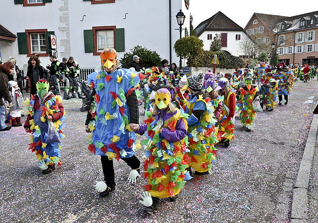 Kinderfasnacht: Wie immer ein Schaulaufen kreativer Klassen und ihrer Lehrpersonen.  Archiv