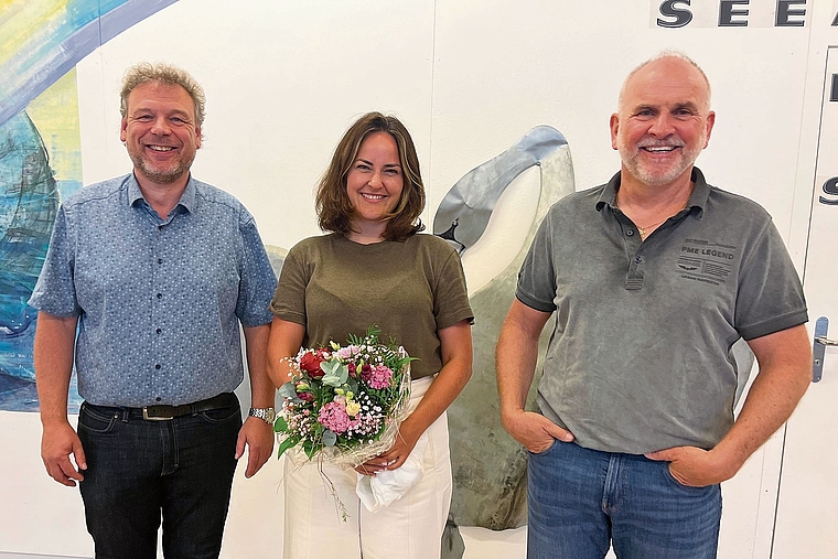 Rochade in der Gemeinde Liesberg: Der ehemalige Gemeindepräsident Volker Papenburg (l.) leitet neu die Verwaltung und ersetzt damit Julia Bircher. Rolf Nussbaumer (r.) präsidiert ad interim den Liesberger Gemeinderat. Foto: Bea Asper