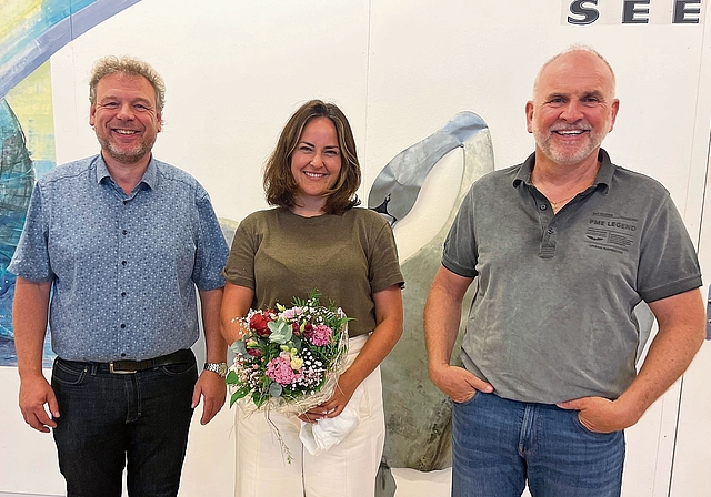 Rochade in der Gemeinde Liesberg: Der ehemalige Gemeindepräsident Volker Papenburg (l.) leitet neu die Verwaltung und ersetzt damit Julia Bircher. Rolf Nussbaumer (r.) präsidiert ad interim den Liesberger Gemeinderat. Foto: Bea Asper