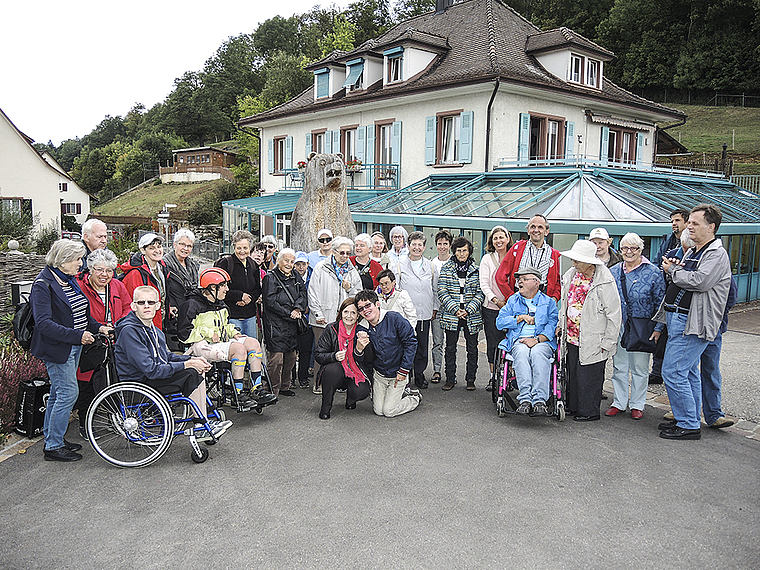 Jahresausflug: Die Freizeitgruppe Arlesheim auf dem Dietisberg bei Läufelfingen, 5. September 2015. Foto: ZVG