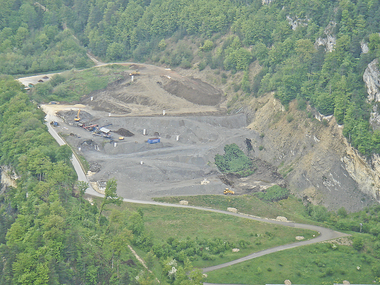 Kelsag-Gelände: Deponie «Hinterm Chestel», Liesberg. Foto: ZVG