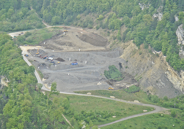 Kelsag-Gelände: Deponie «Hinterm Chestel», Liesberg.  Foto: ZVG