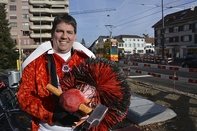 Der neue Obmann: Rolf Siegenthaler – aktiver Fasnächtler bei den «Behämmerten» – will mit dem Komitee die Reinacher Fasnacht weiterentwickeln und Bewährtes erhalten. Foto: Heiner Leuthardt.
