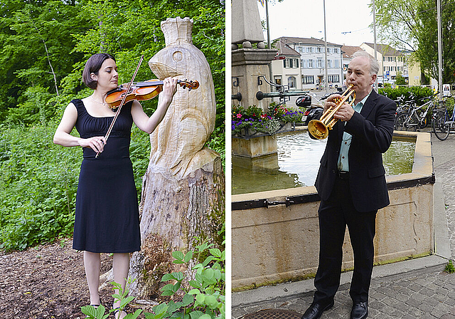 Bilder einer Ausstellung: Eine Porträtserie mit den Musikern des Orchester Reinach ist in der vom Verein «Kultur in Reinach» konzipierten
