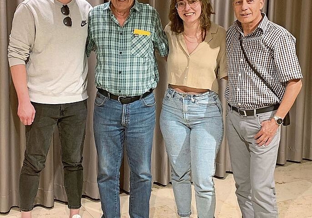 Trumpften auf: (v. l.) Dominik Bloch, Fritz Oberli, Miranda Eiriz und Willy Glauser. Florin Bürgler