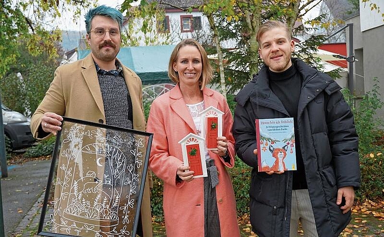 Engagieren sich für Arlese: (v. l.) Tobias Seewer, Tania Hauck und Pascal Jenzer. Foto: Tobias Gfeller