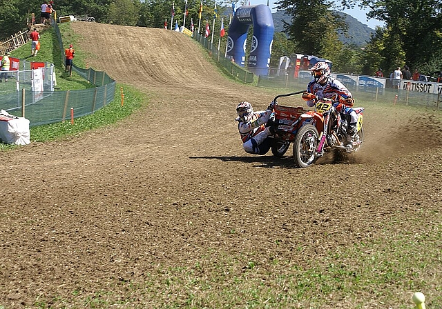 Balance gefragt: World Championship Motocross Sidecar.