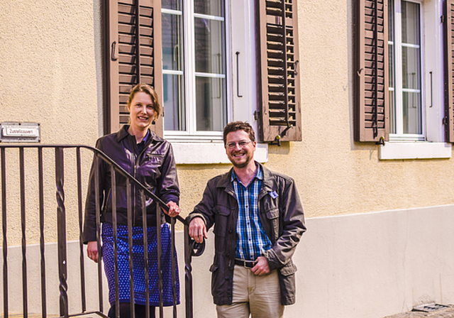Frischer Wind: Eleonora Grimbichler und Lorenzo Vasella von der Freien Liste Gempen.  Foto: bea Asper